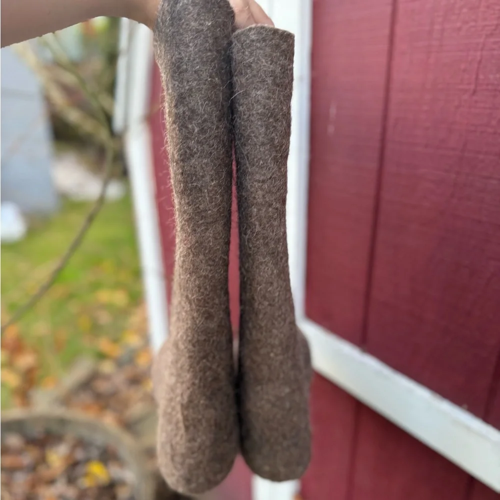 Russian Valenki Thick Felted Wool Boots